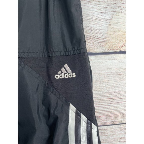 Adidas 3 Stripe Waterproof Track Pants Men's Size M Black/White - Picture 3 of 11